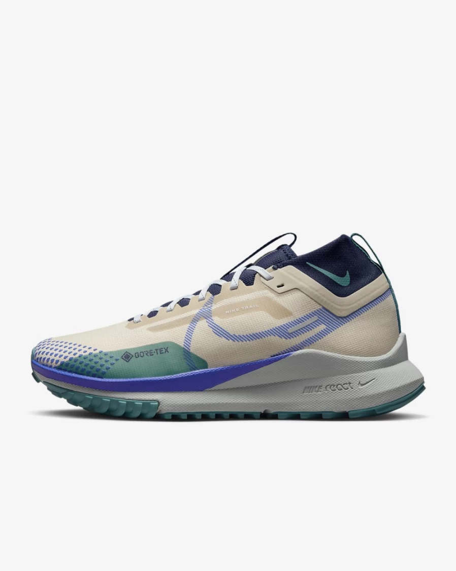 Nike Pegasus Trail 4 GORE-TEX Men's Waterproof Trail Running Shoes - Sanddrift/Obsidian/Mineral Teal/Racer Blue