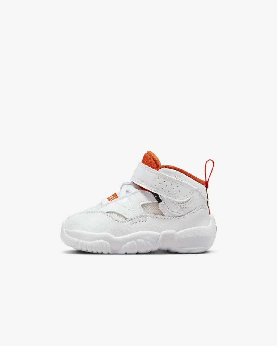 Nike Jumpman Two Trey Baby Toddler Shoes for Boys and Girls - White Starfish Black Basketball Sneakers