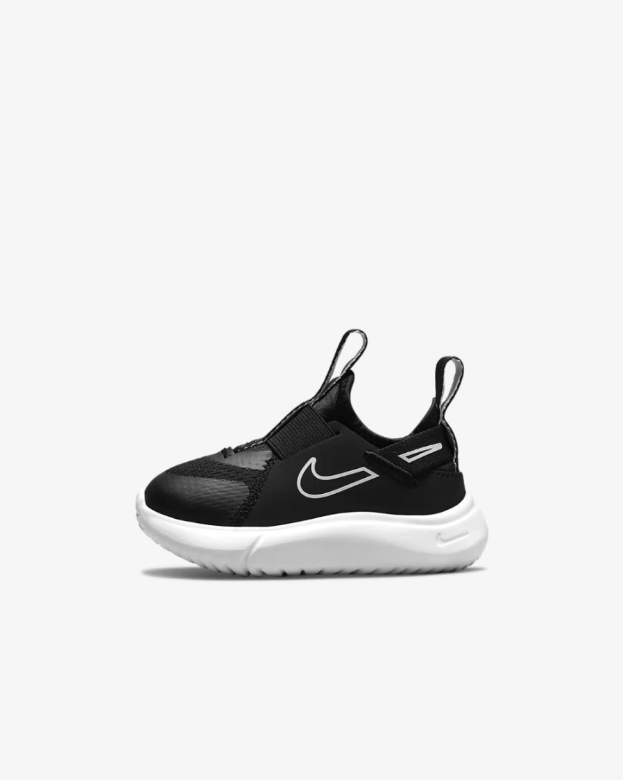 Nike Flex Plus Black/White Baby Toddler Shoes for Boys and Girls
