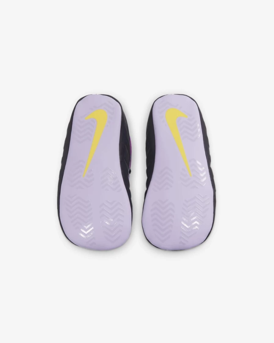 Nike Lil' Posite One Baby Crib Booties for Boys & Girls in Cave Purple/Vivid Purple/Black/Saturn Gold