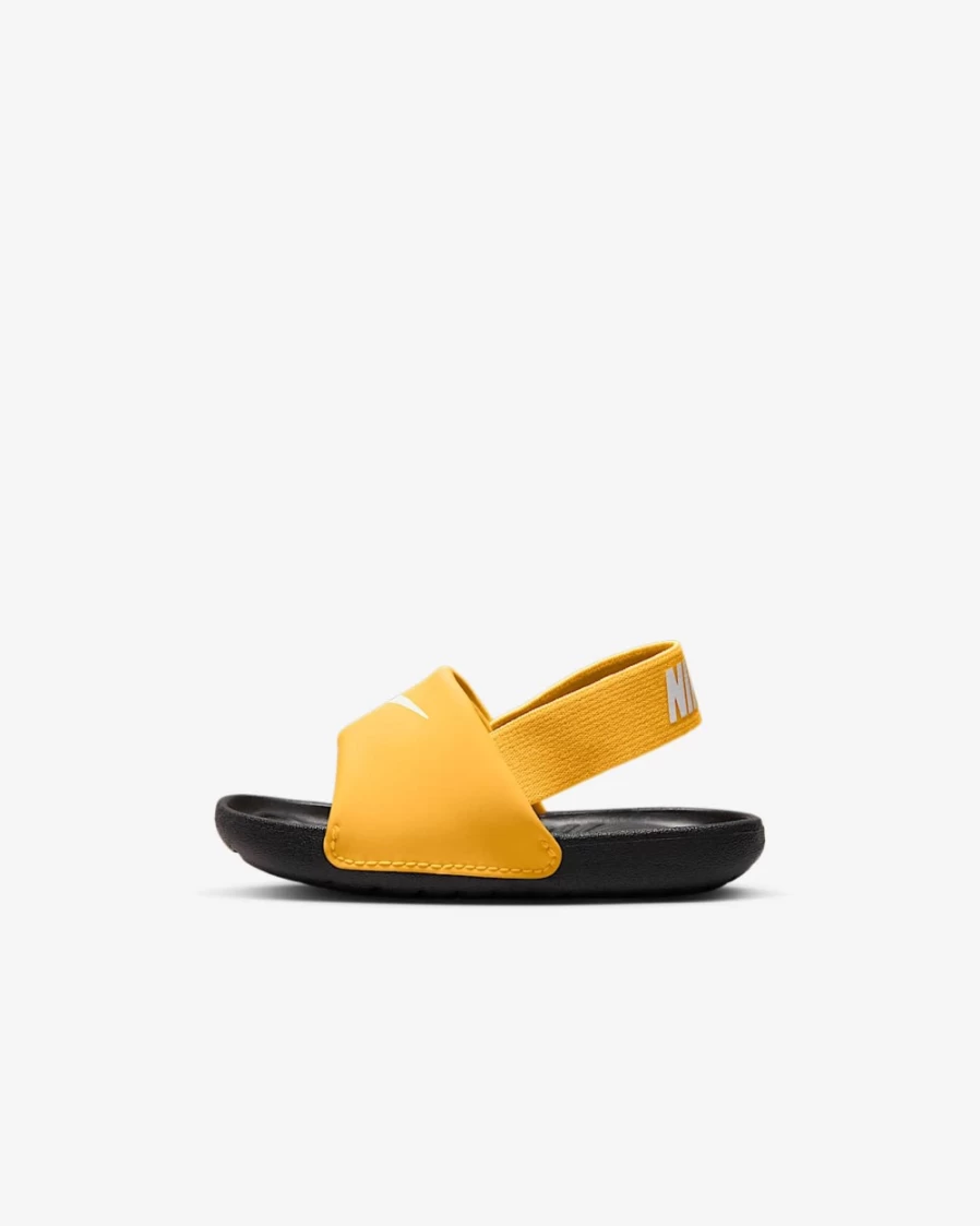 Nike Kawa Slide Sandals for Baby & Toddler - Laser Orange/Black/White - Unisex Boys & Girls
