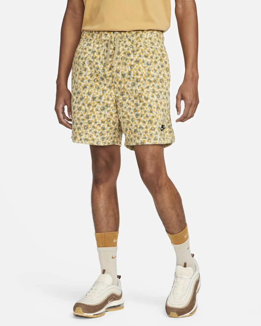 Nike Club Fleece+ Men's Shorts - Team Gold, Neutral Olive, Black - Comfortable Athletic Shorts for Men