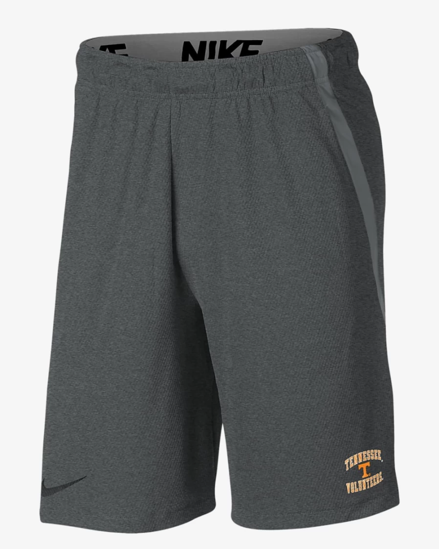 Nike Men's Tennessee Volunteers Dark Grey Heather Basketball Shorts