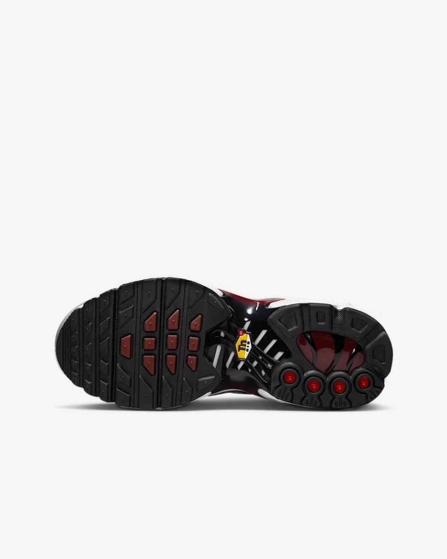 Nike Air Max Plus Big Kids' Sneakers for Boys & Girls - Team Red/Black/Cool Grey/White