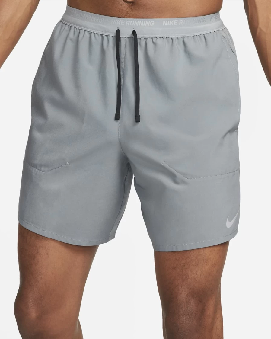 Nike Dri-FIT Stride Men's 7" Running Shorts in Smoke Grey/Black - Lightweight & Breathable for Training