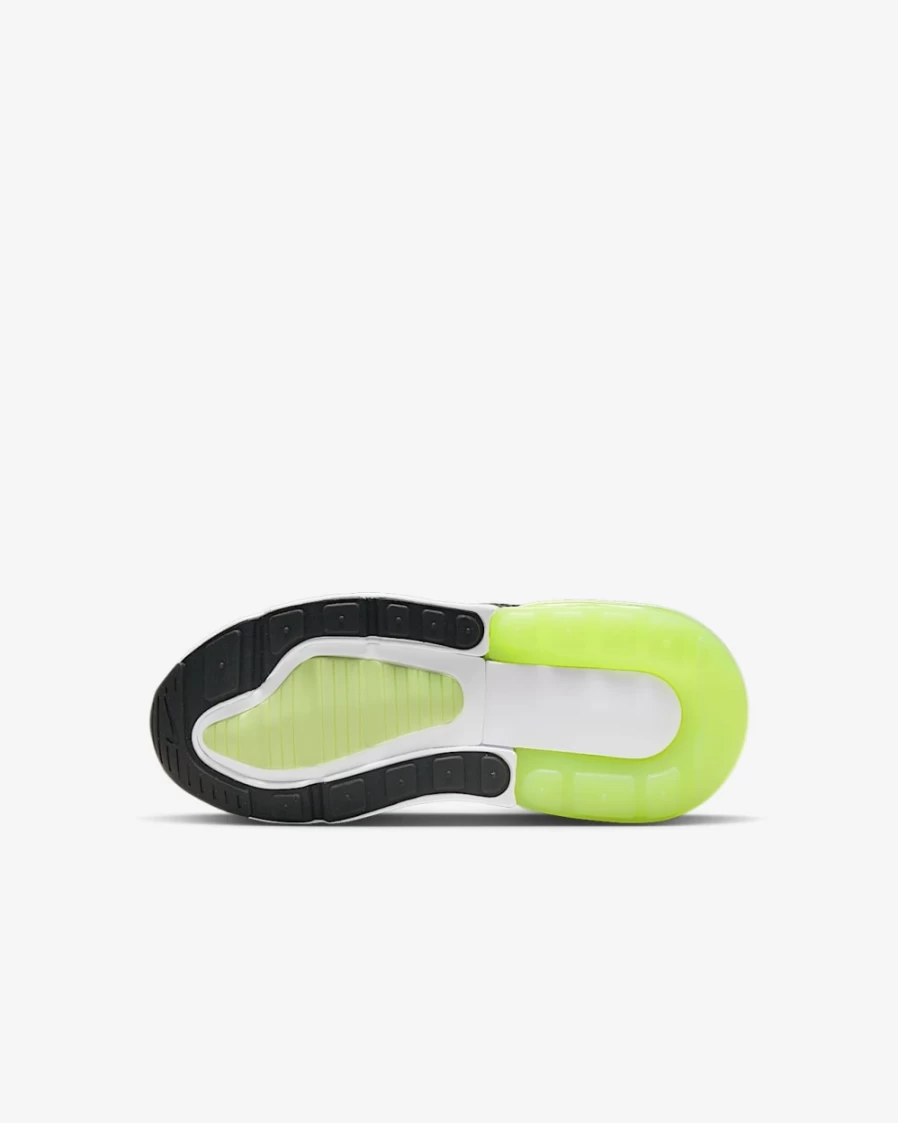 Nike Air Max 270 Kids' Shoes - Black/Bright Spruce/Barely Volt/White - Unisex Boys & Girls Running Sneakers