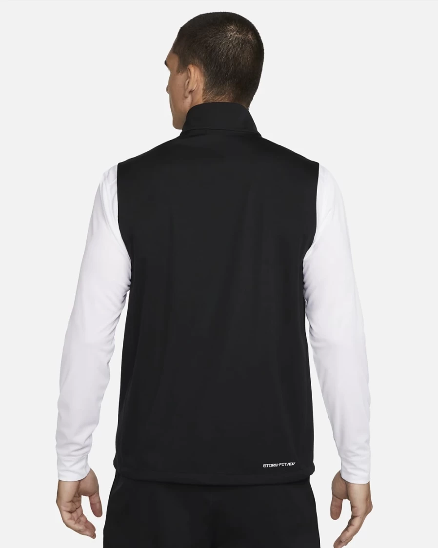 Nike Storm-FIT ADV Men's Black/White Full-Zip Golf Vest for Men
