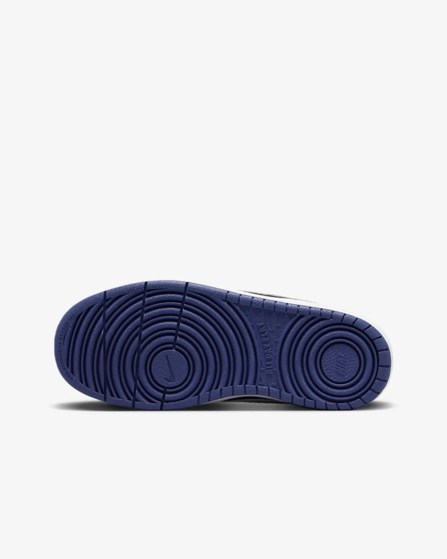 Nike Court Borough Low 2 Big Kids' Sneakers - Midnight Navy/Black/Dark Purple Dust/White - Boys & Girls Athletic Shoes