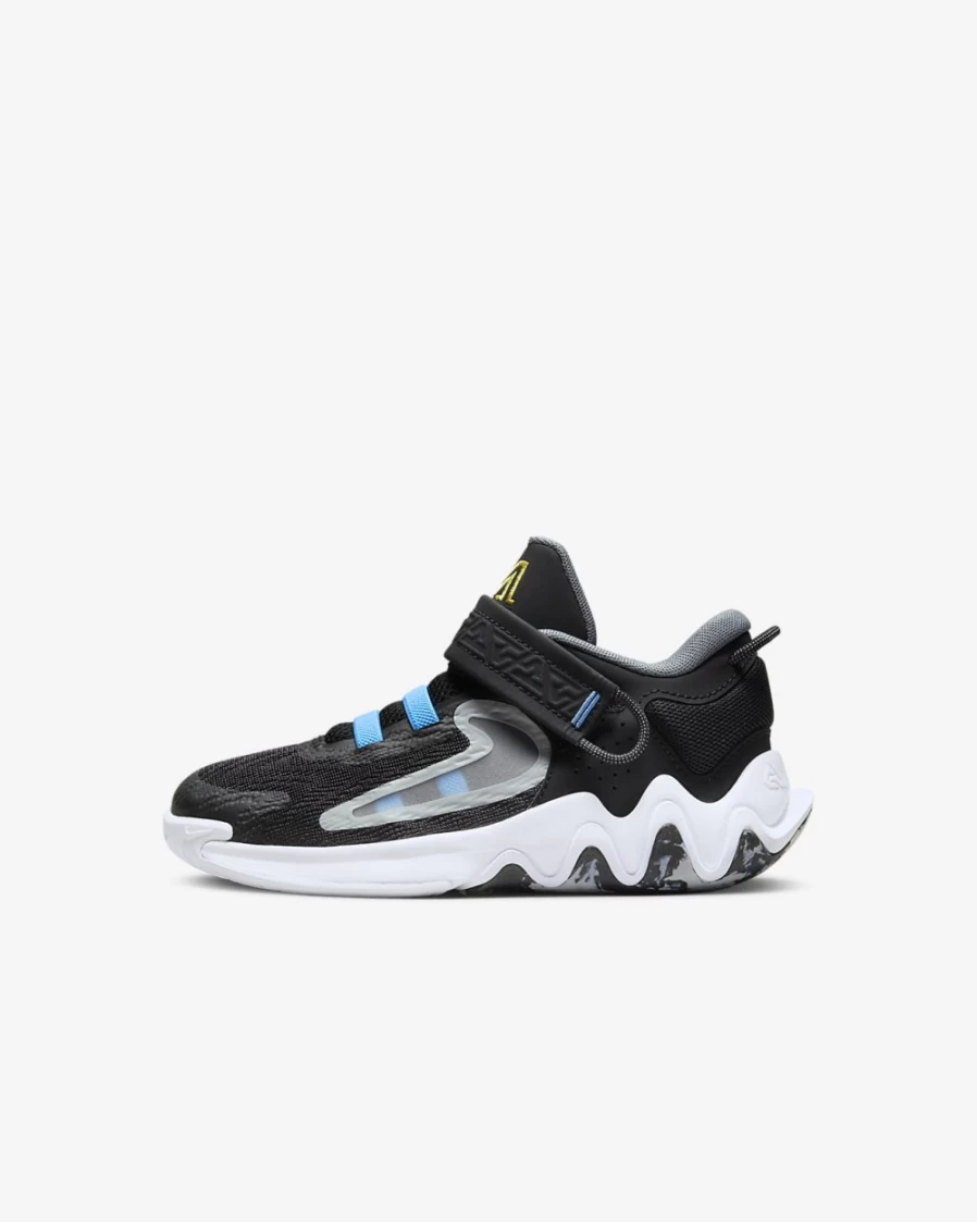 Nike Giannis Immortality 2 Kids' Basketball Shoes - Black/University Blue/Smoke Grey/White for Boys and Girls