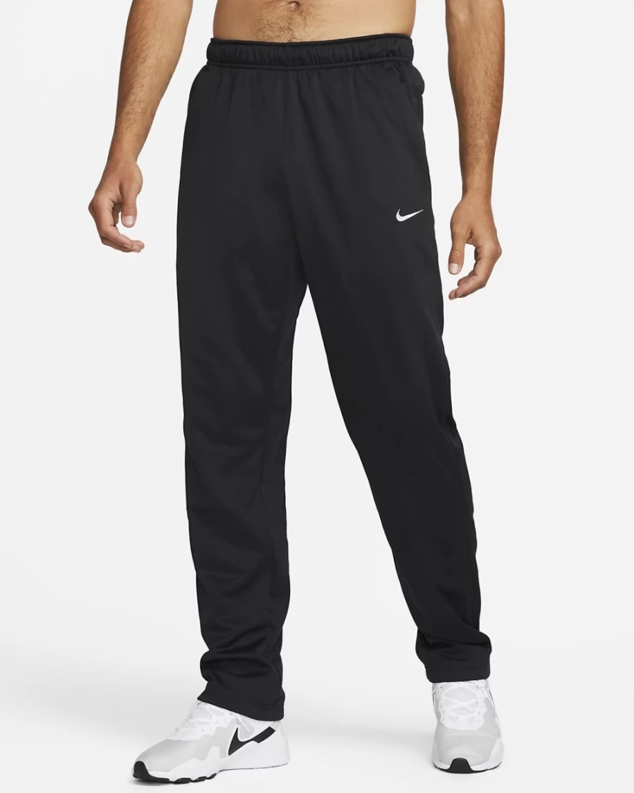Nike Therma-FIT Men's Training Pants - Black & White Athletic Workout Joggers