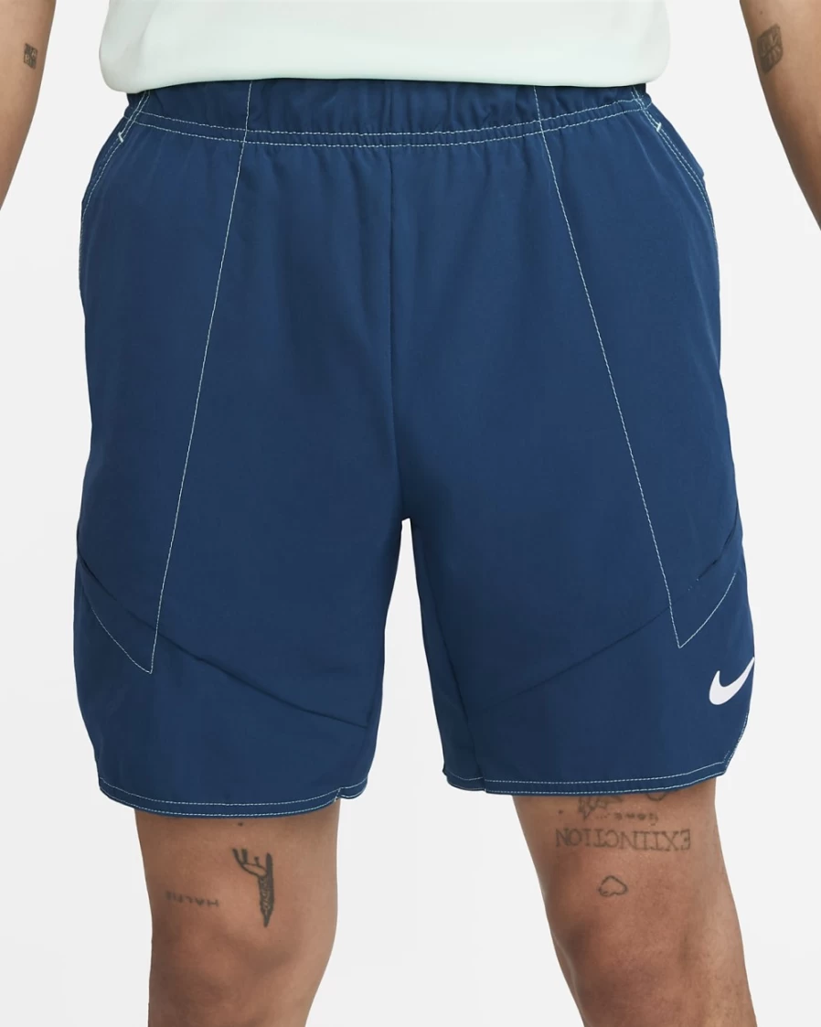 NikeCourt Dri-FIT Advantage Men's 7" Tennis Shorts - Valerian Blue/White - Breathable Quick-Dry Fabric