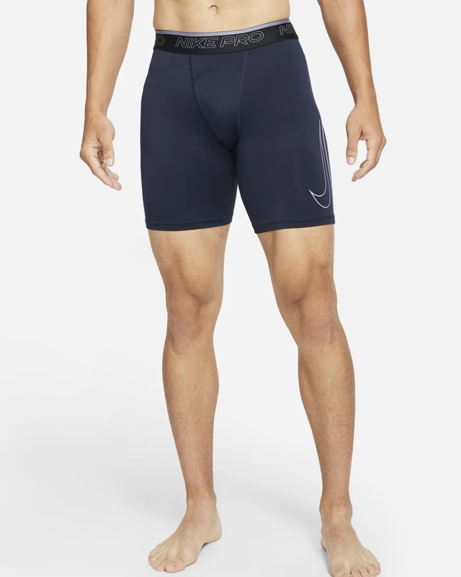 Nike Pro Dri-FIT Men's Training Shorts - Obsidian/Iron Purple, Moisture-Wicking & Breathable