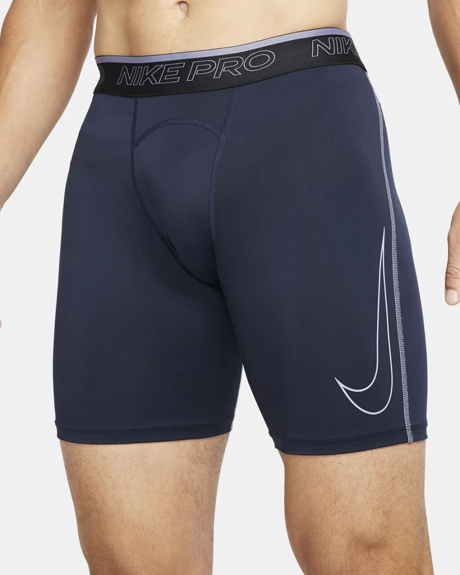 Nike Pro Dri-FIT Men's Training Shorts - Obsidian/Iron Purple, Moisture-Wicking & Breathable