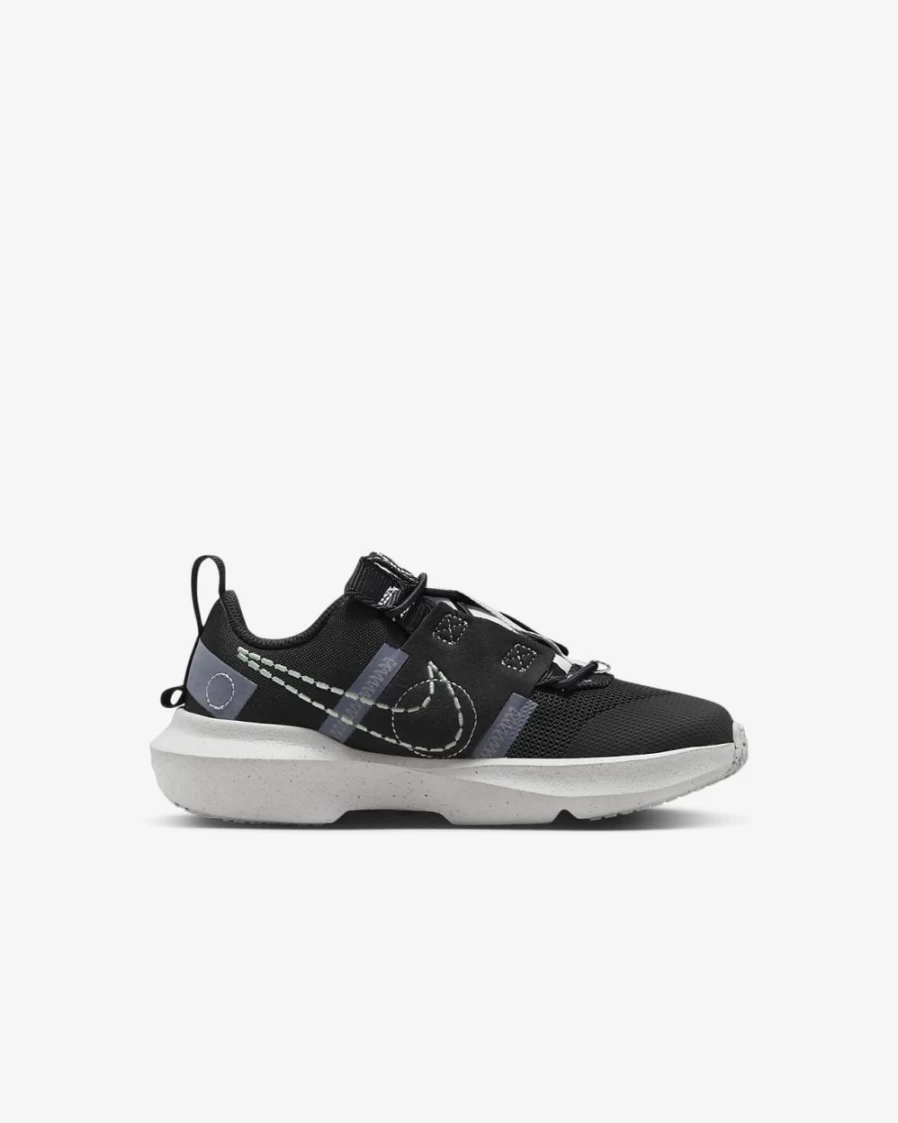 Nike Crater Impact Kids' Shoes - Black/Football Grey/Sail/Barely Green - Unisex Boys & Girls Sneakers