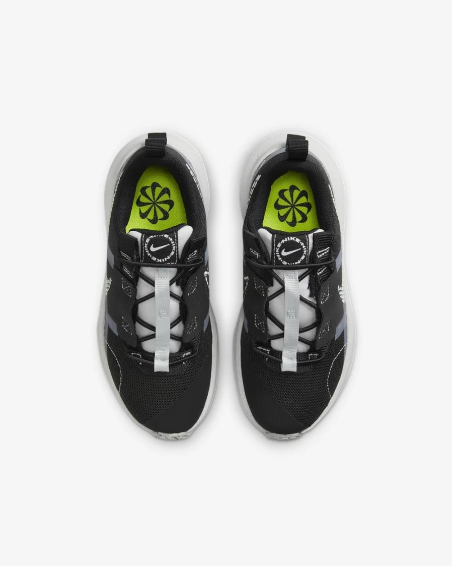 Nike Crater Impact Kids' Shoes - Black/Football Grey/Sail/Barely Green - Unisex Boys & Girls Sneakers