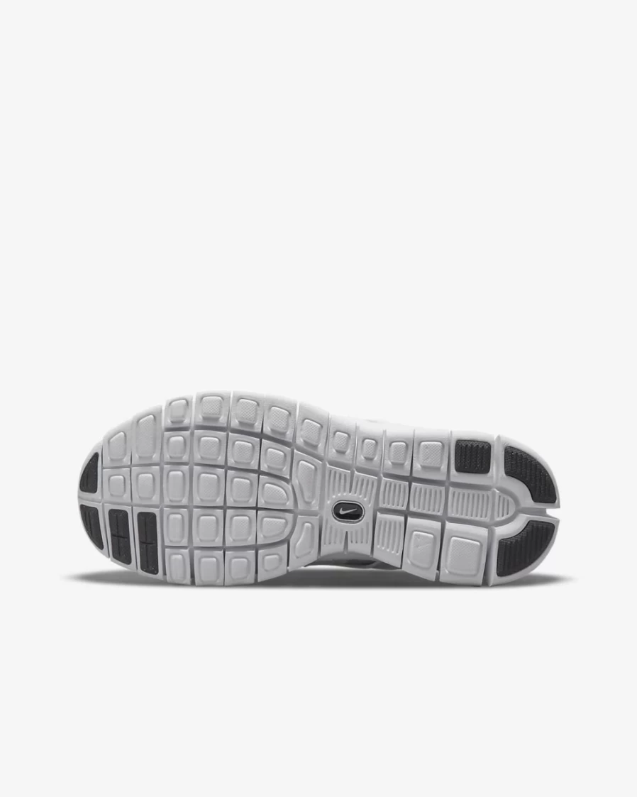 Nike Free Run 2 Big Kids' Running Shoes - White/Wolf Grey/Black - Boys & Girls