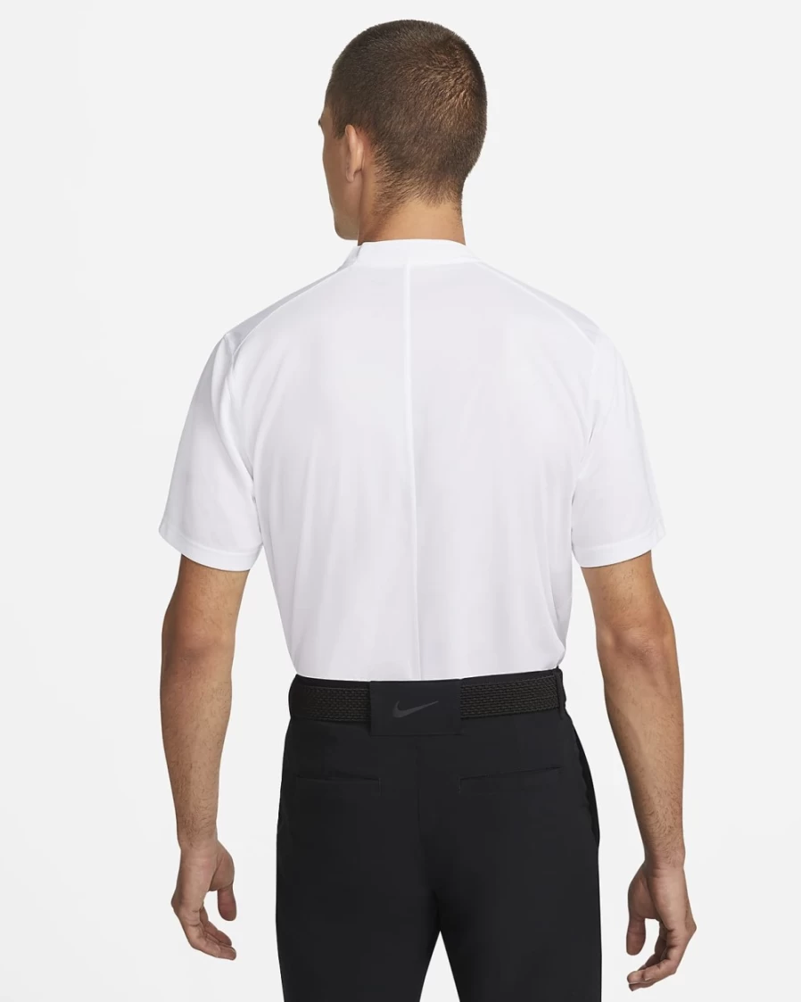 Nike Dri-FIT Victory Men's Golf Polo Shirt - White/Black, Moisture-Wicking, Breathable Performance Top for Men