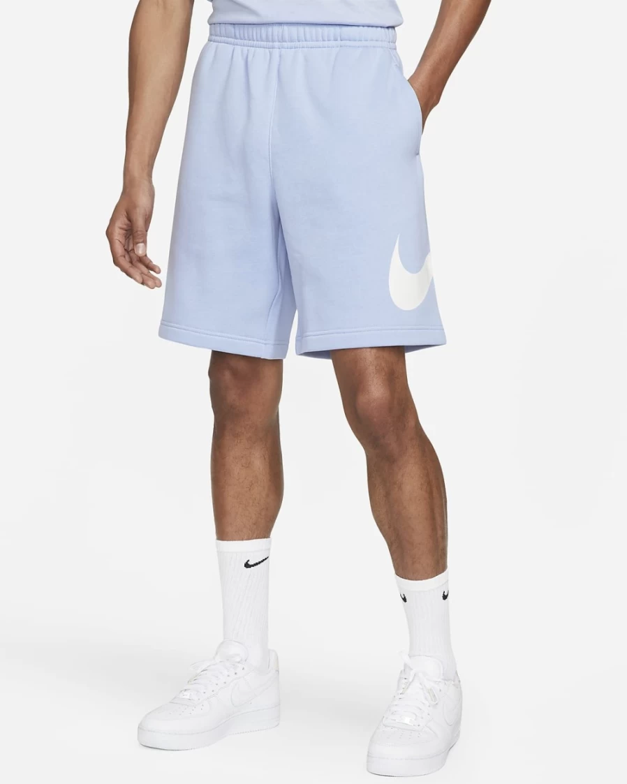 Nike Sportswear Club Men's Light Marine Graphic Shorts - Comfortable Athletic Casual Wear