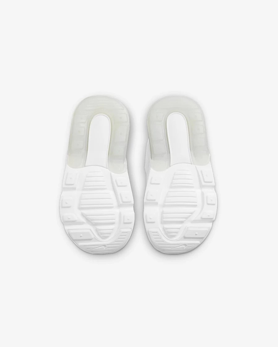 Nike Air Max 270 White Metallic Silver Toddler Shoes for Boys and Girls