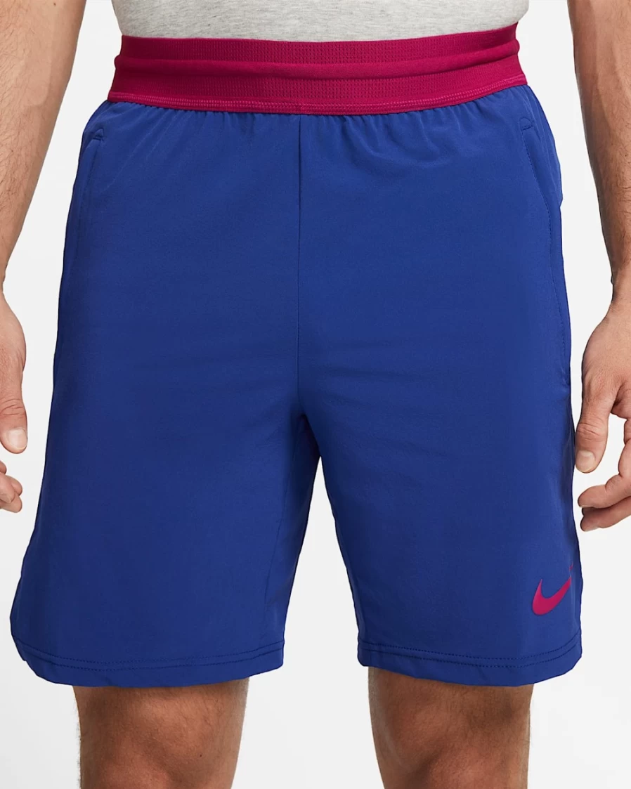 Nike Men's Pro Dri-FIT Flex Vent Max 8" Training Shorts - Deep Royal Blue/Dynamic Berry, Moisture-Wicking Workout Shorts for Gym & Running