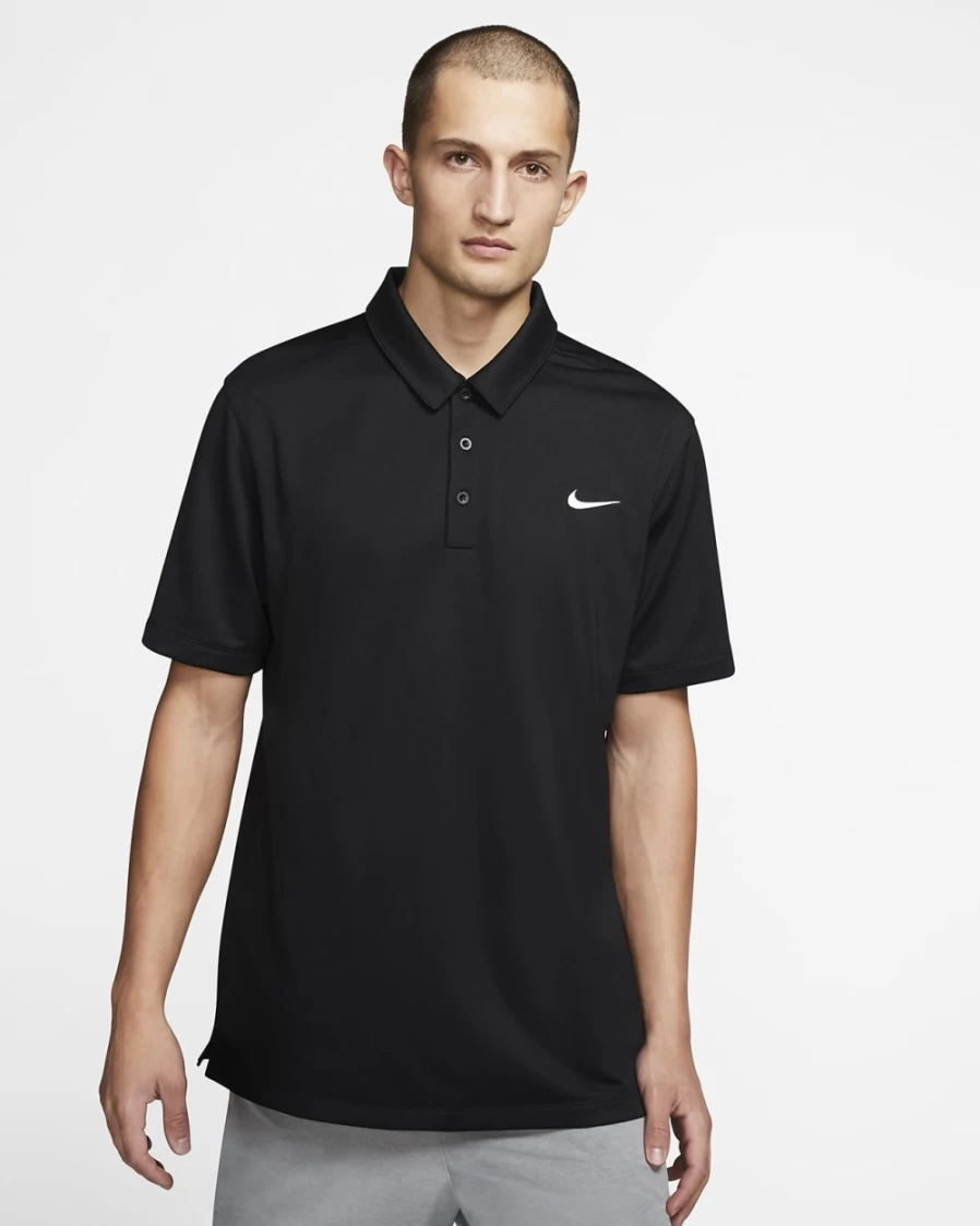 Nike Men's Black & White Football Polo Shirt - Official Nike Sportswear