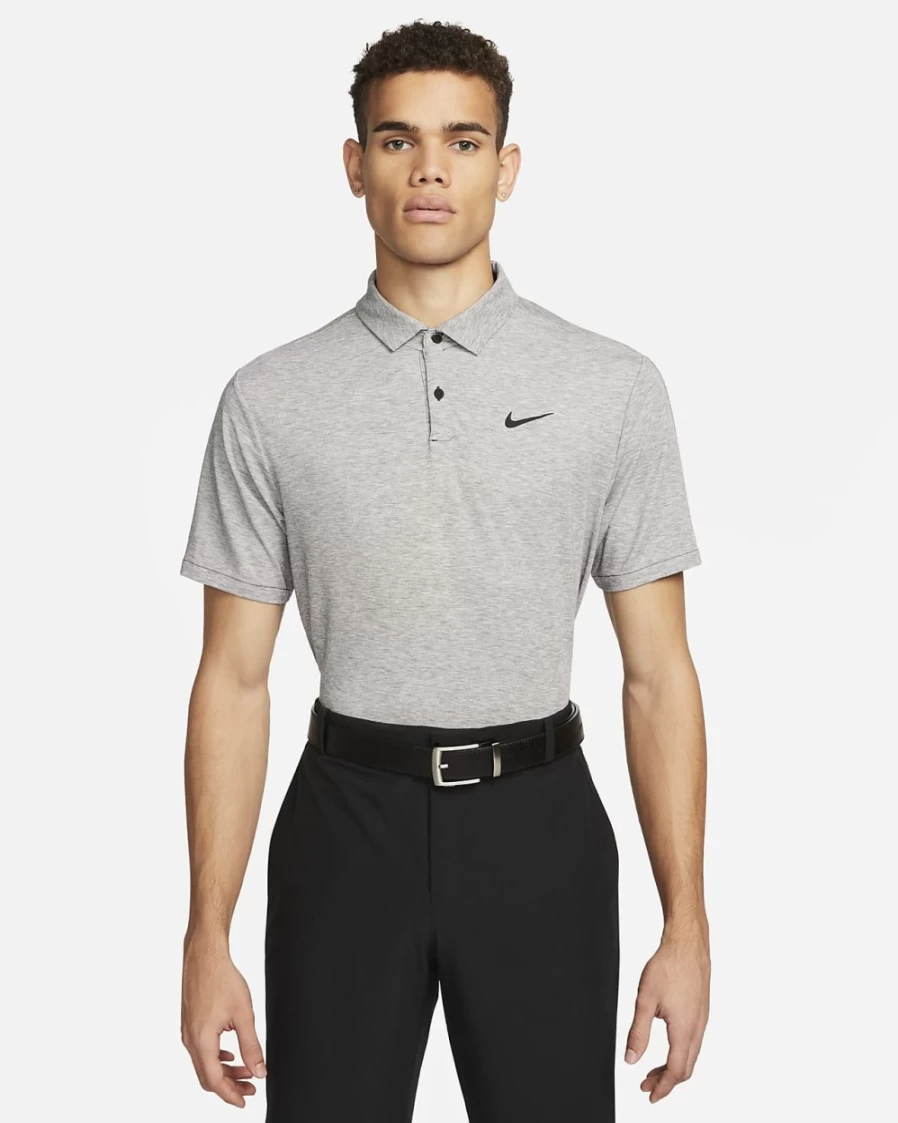 Nike Dri-FIT Tour Men's Black Golf Polo Shirt - Moisture-Wicking Performance Apparel