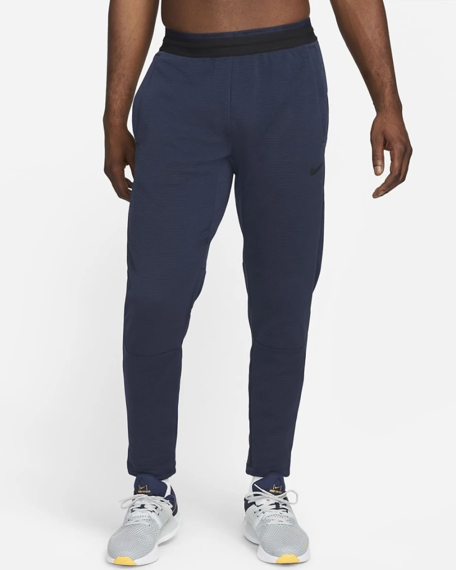 Nike Pro Men's Fleece Training Pants - Obsidian/Black/Black