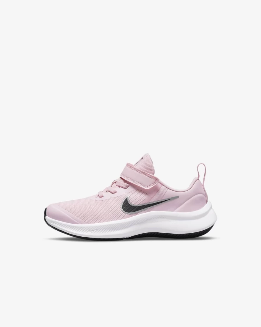 Nike Star Runner 3 Little Kids' Sneakers - Pink Foam/Black - Unisex Running Shoes for Boys & Girls