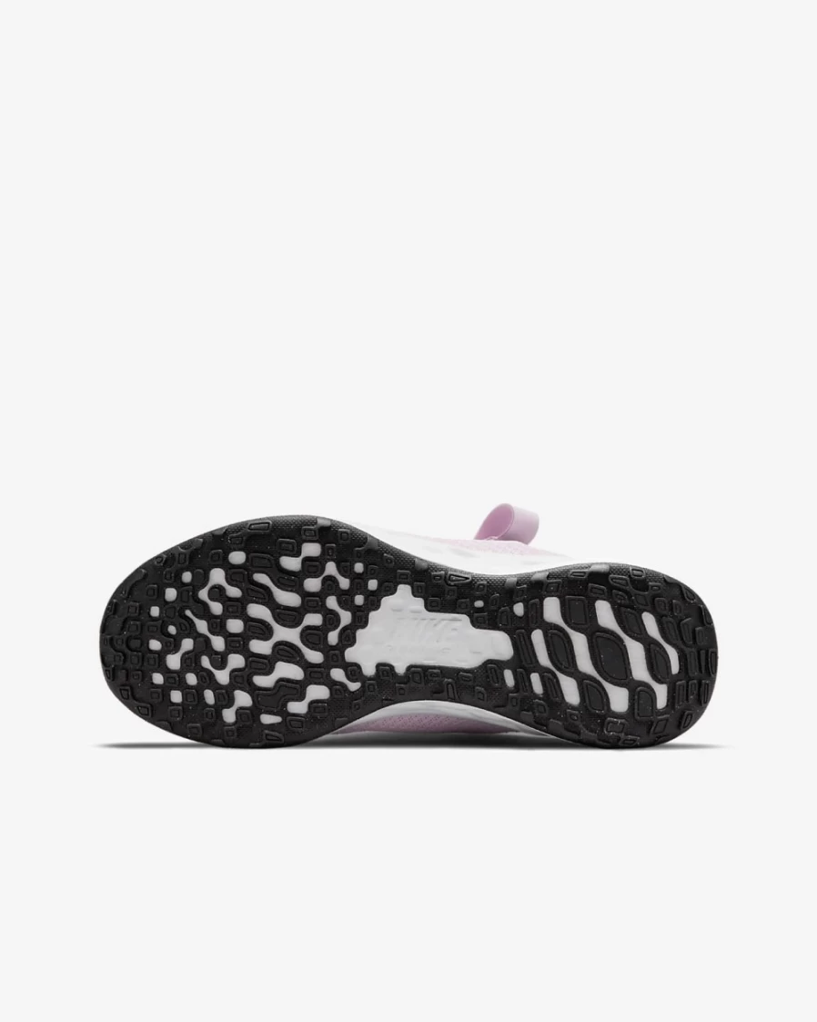 Nike Revolution 6 FlyEase Big Kids' Road Running Shoes - Easy On/Off - Pink Foam/Black - for Boys and Girls