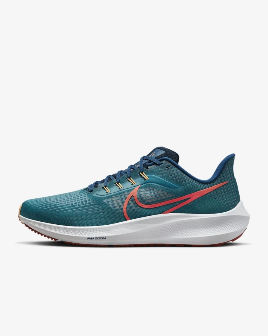 Nike Pegasus 39 Men's Bright Spruce Road Running Shoes - Valerian Blue/Cerulean/Light Crimson