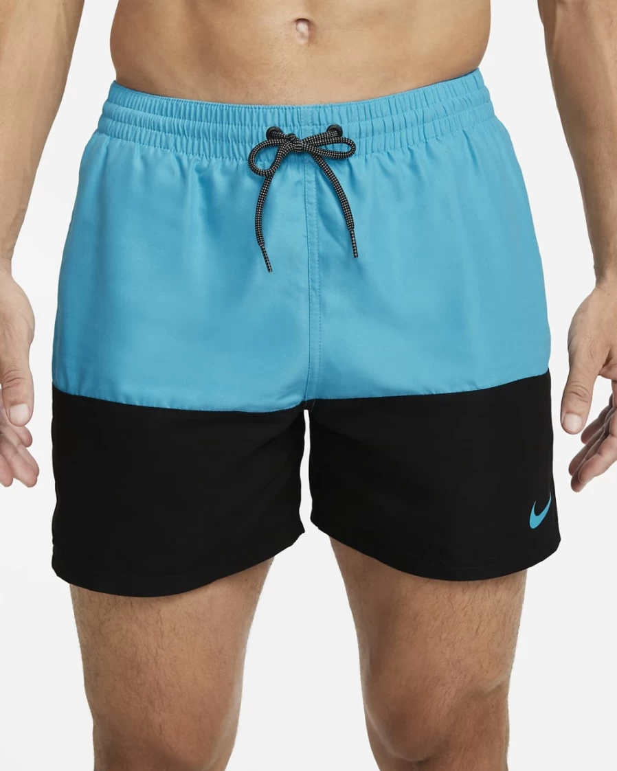 Nike Men's 5" Split Swim Trunks - Blue Lightning Quick-Dry Swim Shorts