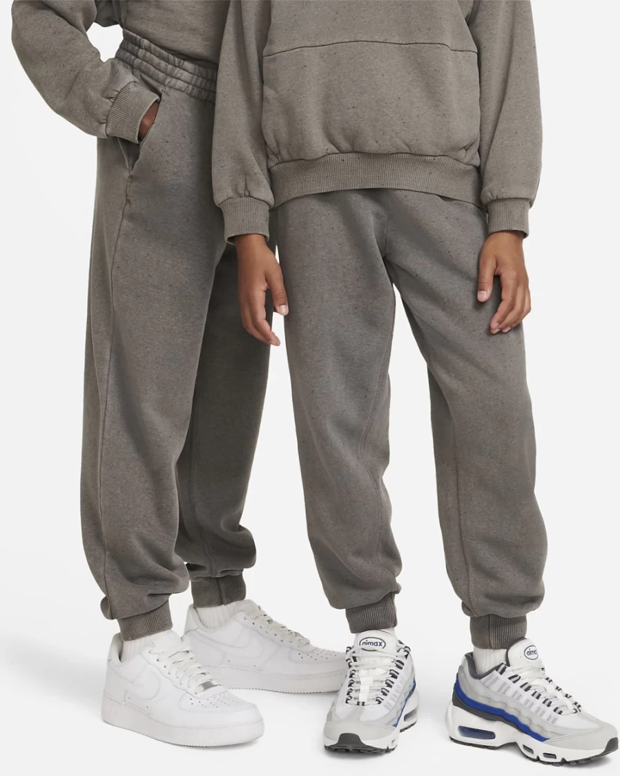 Nike Icon Fleece Loose Joggers for Boys & Girls - Cave Stone Comfortable Sportswear