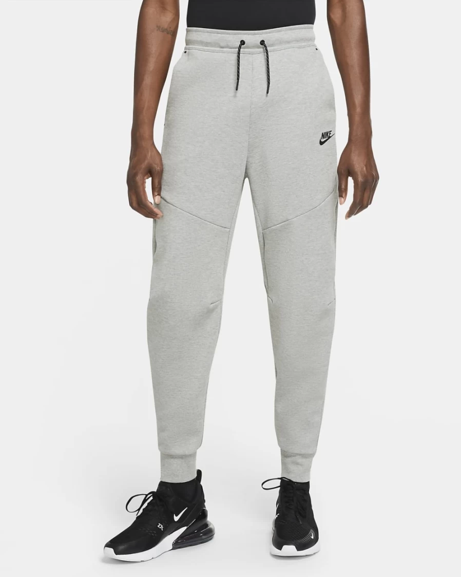 Nike Men's Tech Fleece Joggers - Dark Grey Heather/Black - Sportswear Essentials