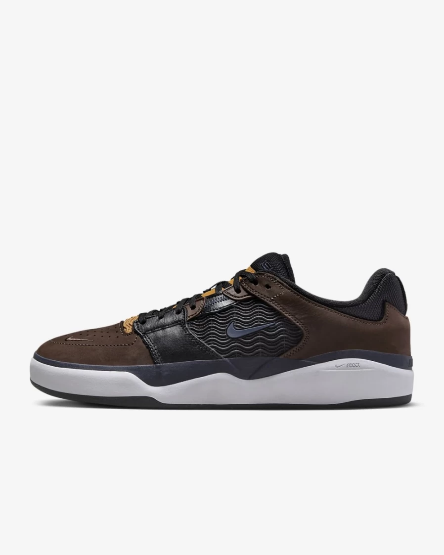 Nike SB Ishod Premium Skate Shoes for Men in Baroque Brown/Black/Obsidian - Durable & Stylish Skateboarding Sneakers