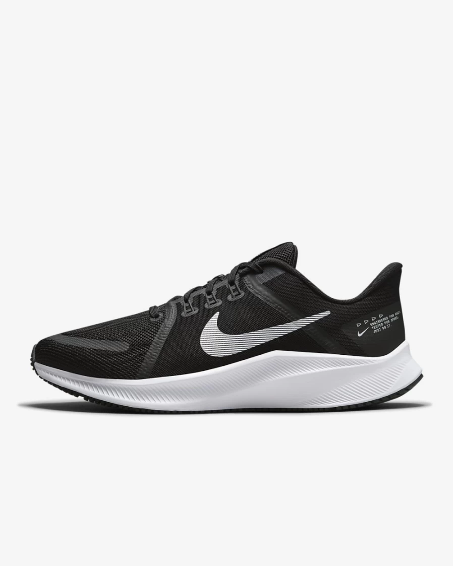 Nike Quest 4 Men's Road Running Shoes - Black/Dark Smoke Grey/White