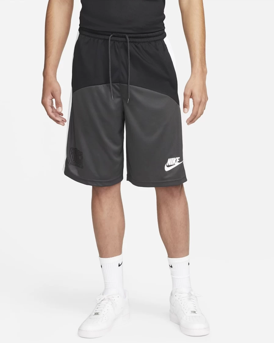Nike Dri-FIT Starting 5 Men's Basketball Shorts 11" - Black, Dark Smoke Grey, White