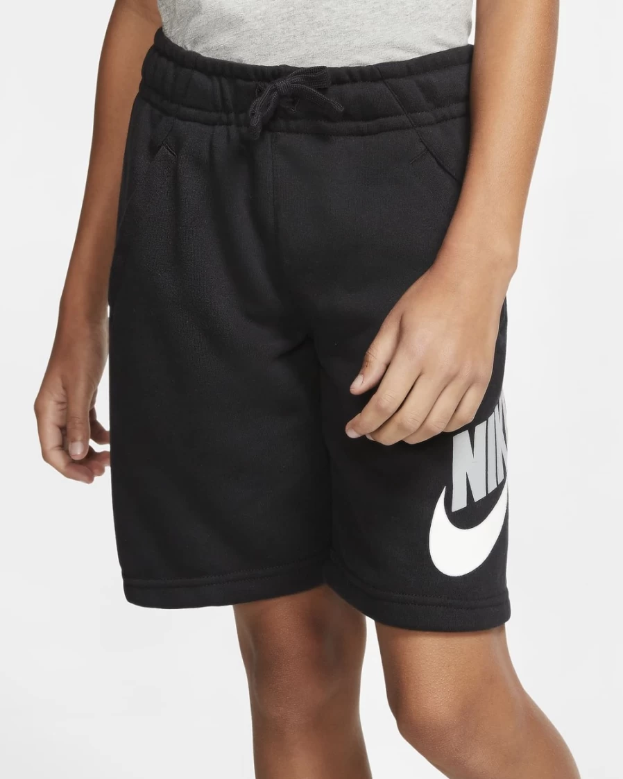 Nike Sportswear Club Fleece Boys Girls Black Shorts for Kids