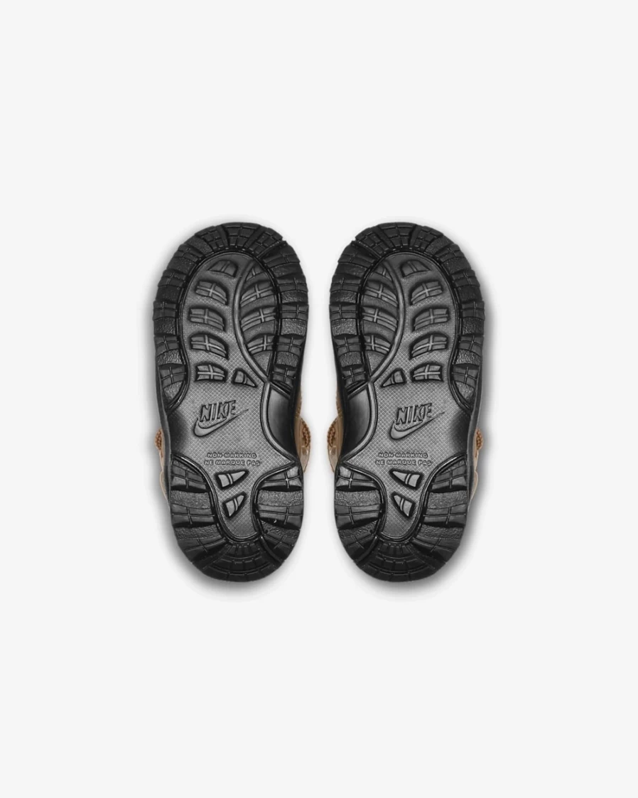 Nike Manoa Leather Boots for Toddlers - Wheat/Black Color, Unisex Boys & Girls Outdoor Shoes
