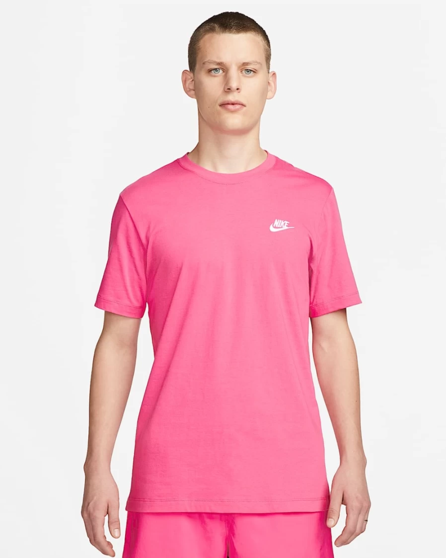 Nike Men's Pinksicle Sportswear Club T-Shirt - Comfortable Casual Tee