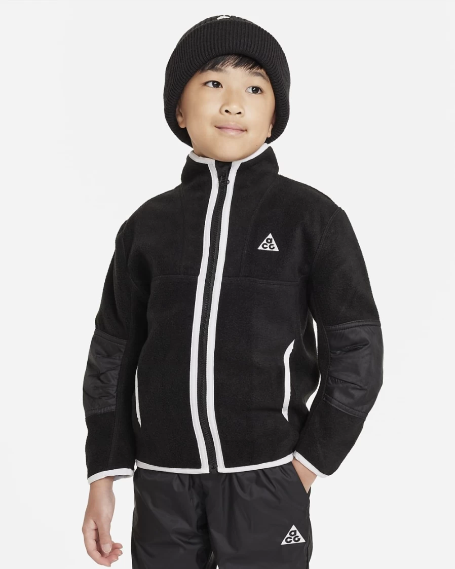 Nike ACG Polar Fleece Jacket for Boys & Girls - Sesame Color, Kids' Outdoor Winter Jacket