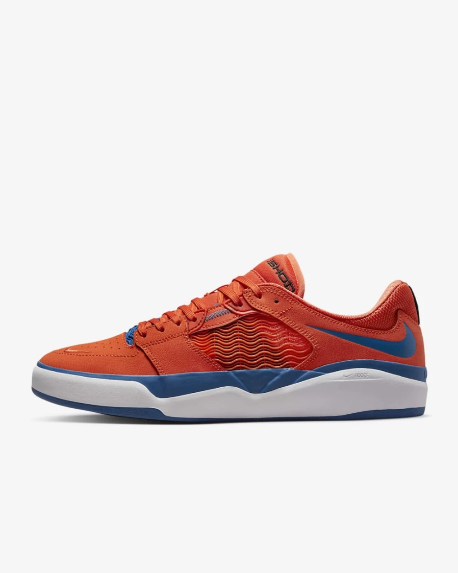 Nike SB Ishod Wair Premium Skate Shoes for Men - Orange, Black, Blue Jay Colorway