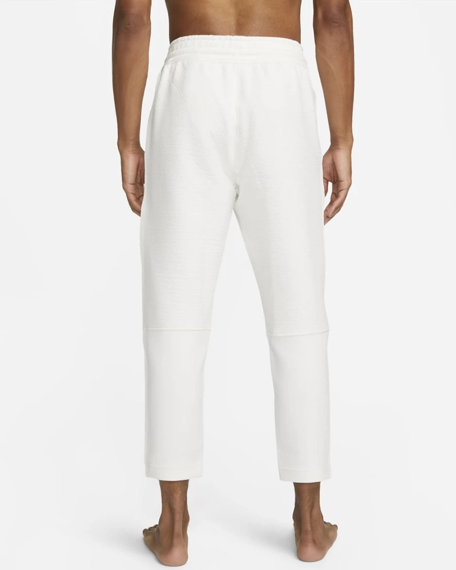 Nike Men's Yoga Pants - Sail/Grey Fog - Comfortable & Breathable Yoga Bottoms for Men