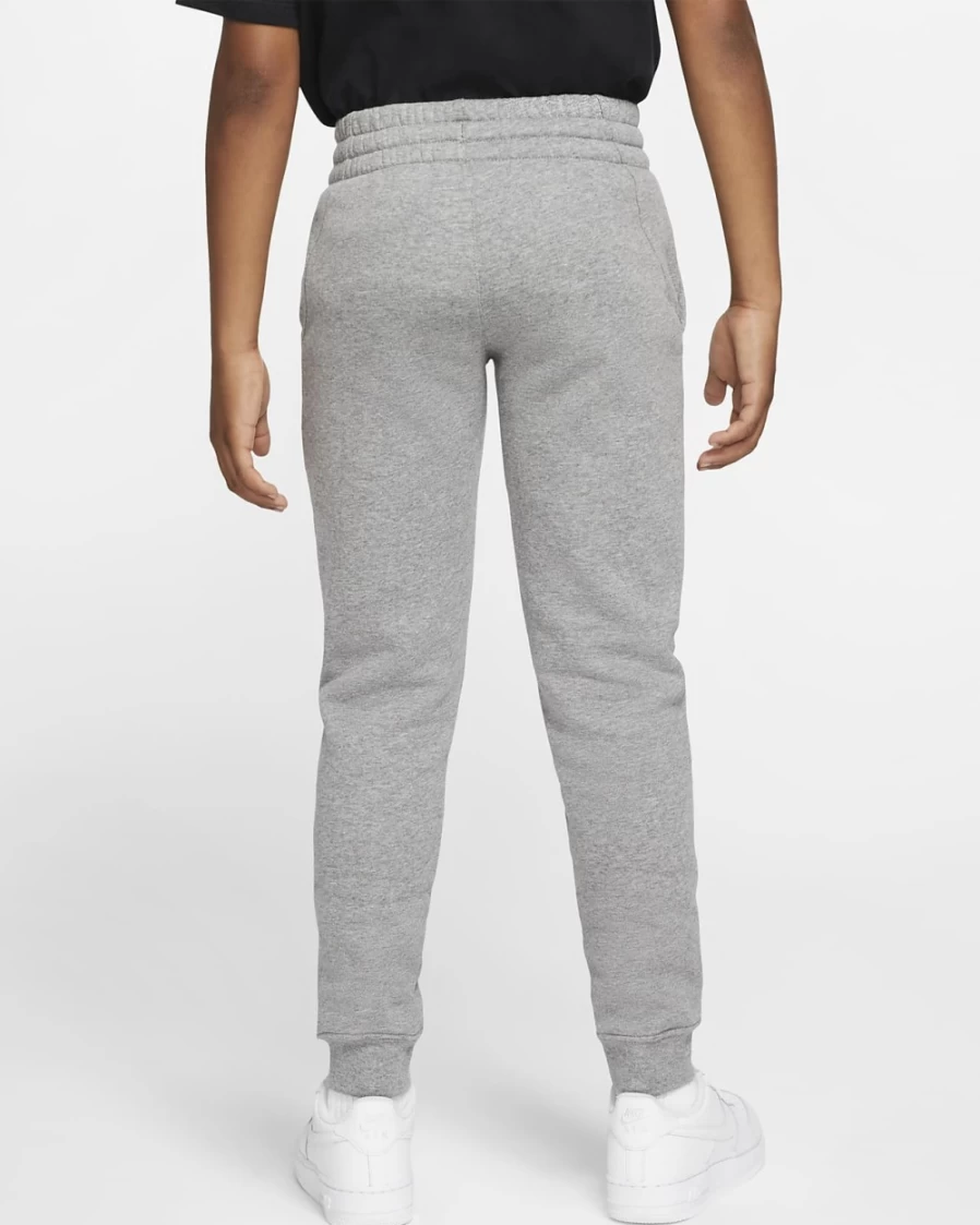 Nike Sportswear Club Fleece Big Kids' Pants for Boys & Girls - Carbon Heather/Cool Grey/White