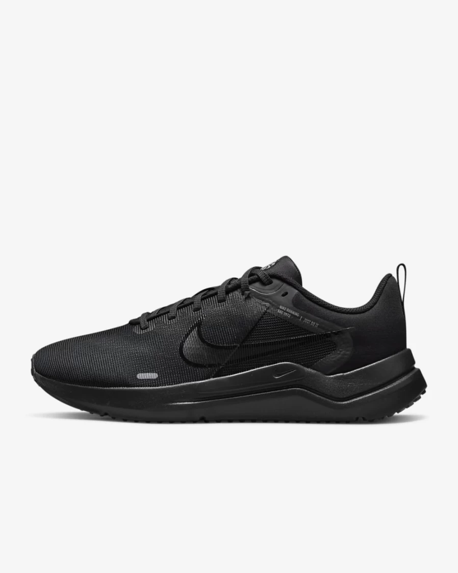 Nike Downshifter 12 Men's Road Running Shoes - Black/Particle Grey/Dark Smoke Grey