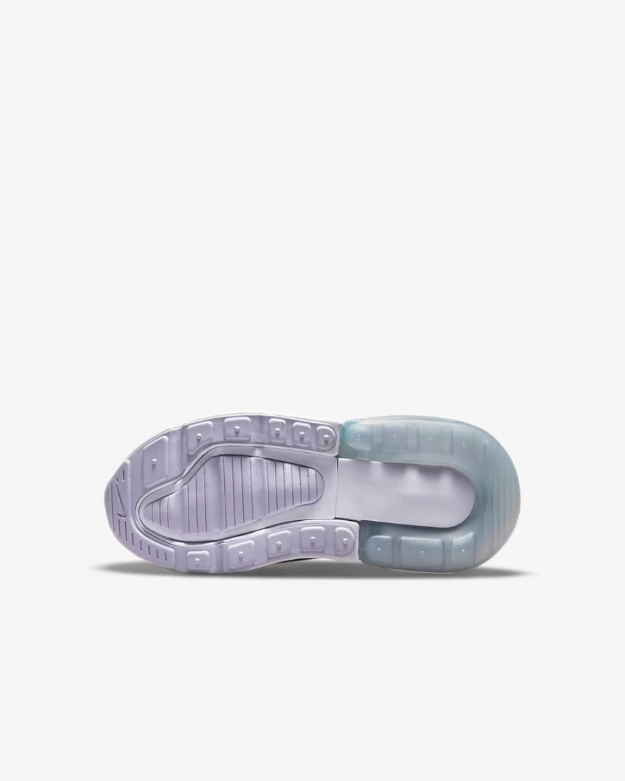 Nike Air Max 270 Extreme Little Kids' Shoes for Boys & Girls - White/Pure Violet/Metallic Silver