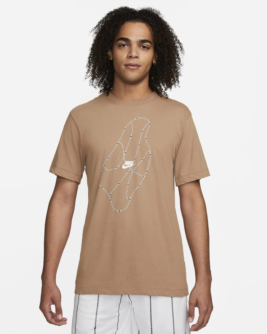 Nike Dri-FIT Men's Dark Driftwood Basketball T-Shirt – Moisture-Wicking Performance Top