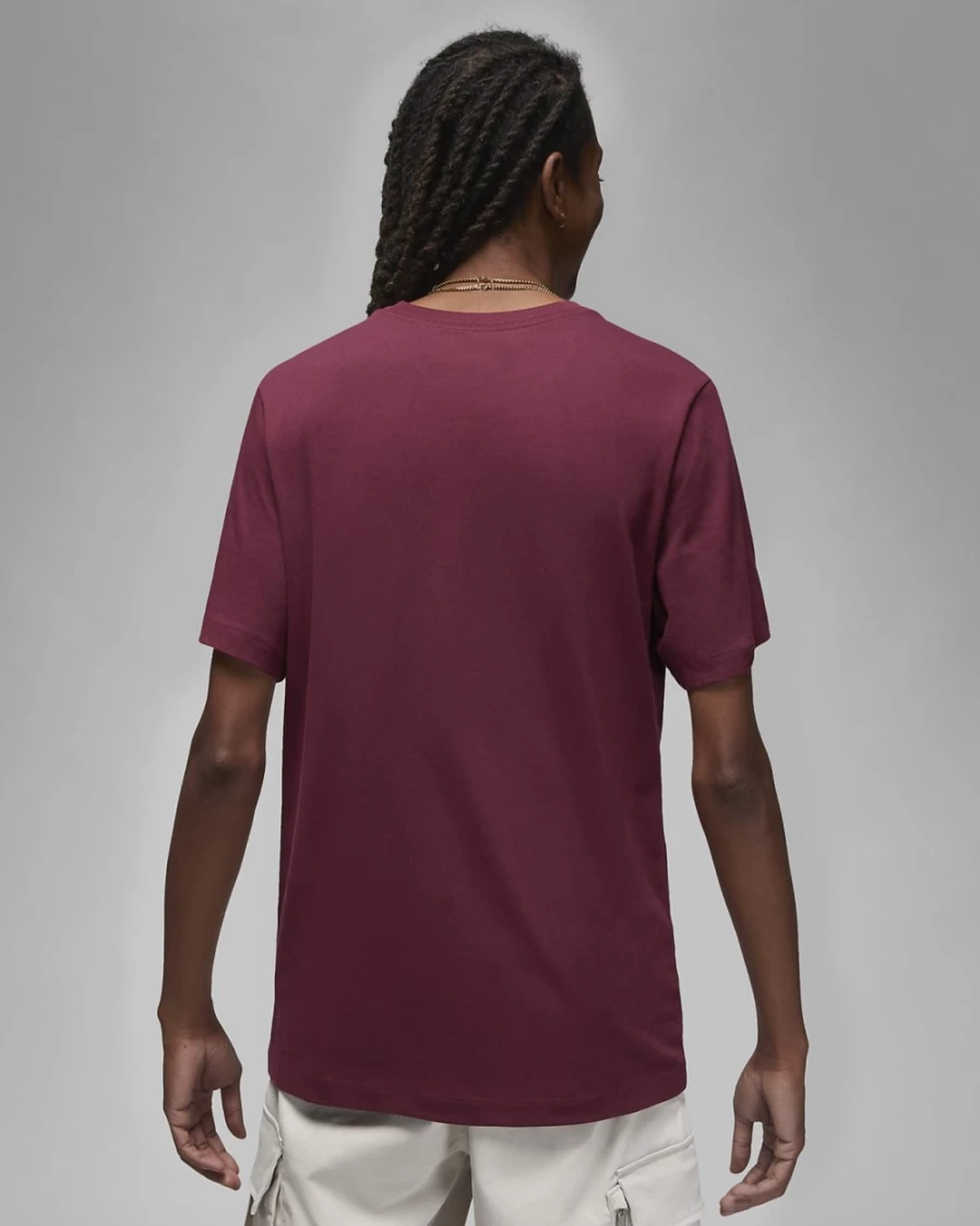 Nike Jordan Air Men's T-Shirt - Cherrywood Red/Sail