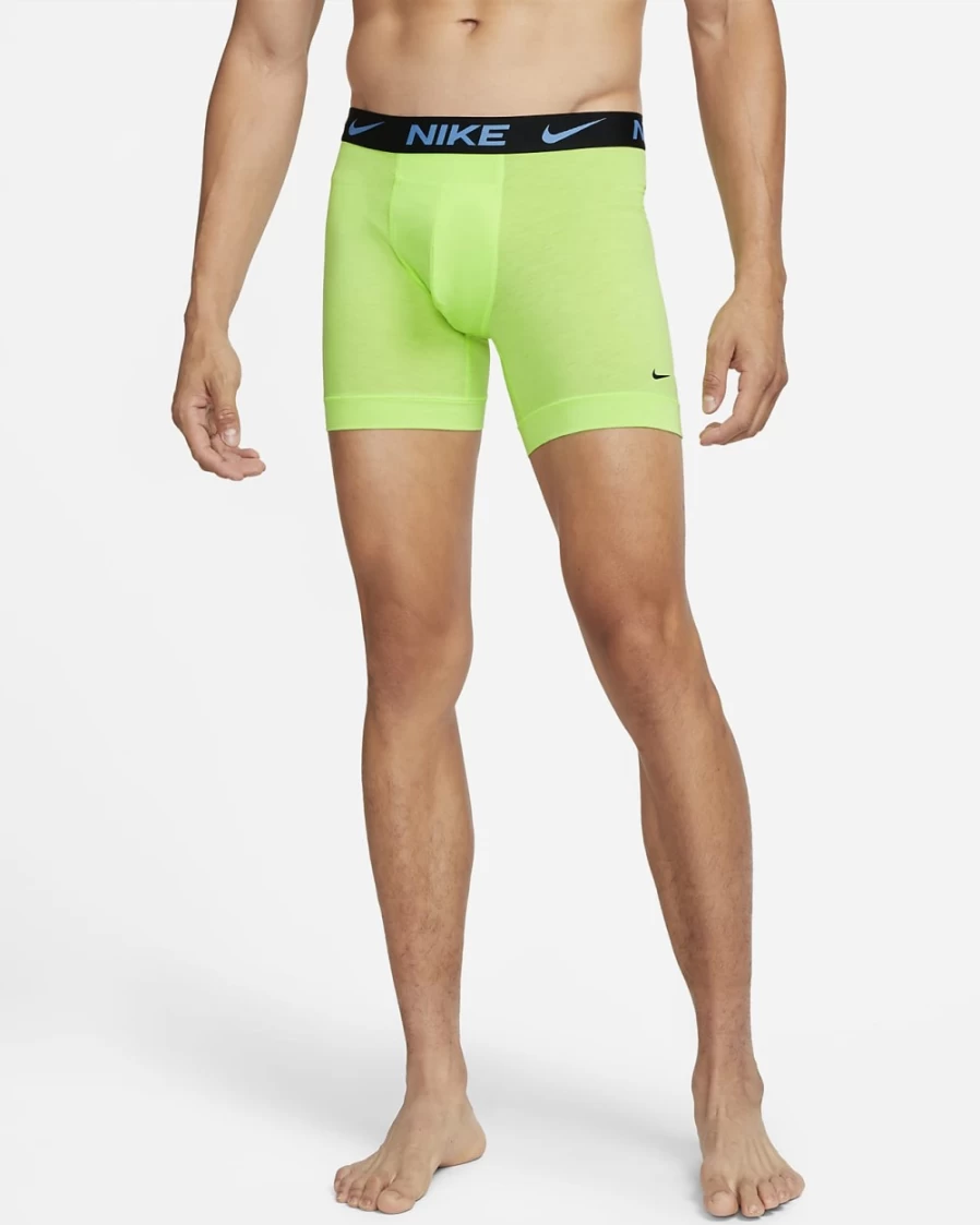 Nike Dri-FIT ReLuxe Men's Boxer Briefs 2-Pack - Green Moisture-Wicking Underwear