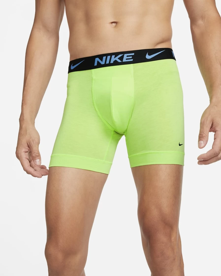 Nike Dri-FIT ReLuxe Men's Boxer Briefs 2-Pack - Green Moisture-Wicking Underwear