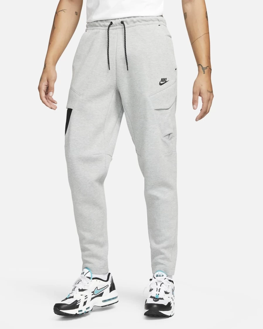 Nike Men's Tech Fleece Utility Pants - Dark Grey Heather/Black, Comfortable Sportswear Joggers